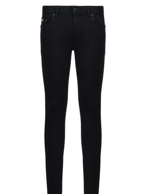 Прямые джинсы Versace Jeans Couture черные