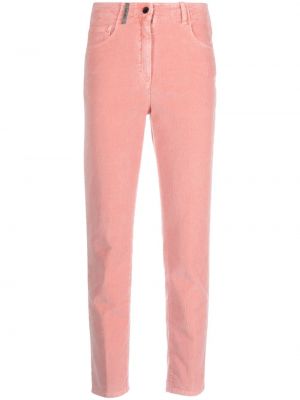Pantaloni di velluto a coste Peserico rosa
