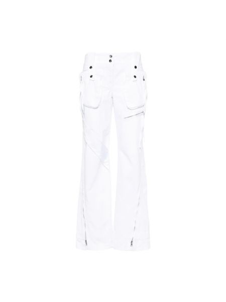 Białe spodnie relaxed fit Blumarine