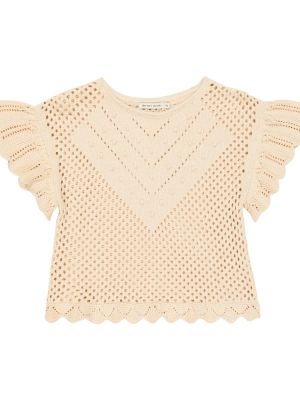 Bomuld top for piger The New Society pink