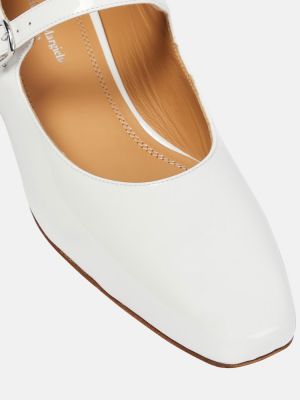 Kožne cipele od lakirane kože Maison Margiela bijela