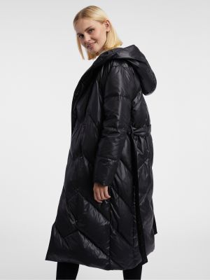 Pérový kabát Orsay čierna