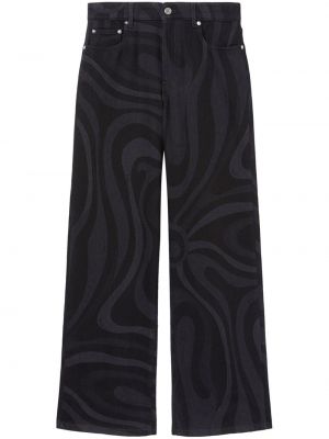 Jeansy z nadrukiem relaxed fit Pucci