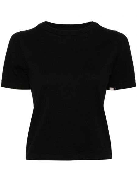 T-shirt i kashmir Extreme Cashmere sort