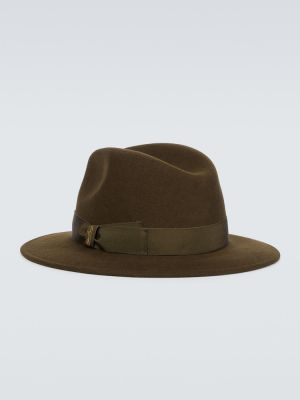 Sombrero de lana de fieltro Borsalino marrón