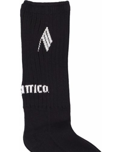 Bavlněné ponožky The Attico černé
