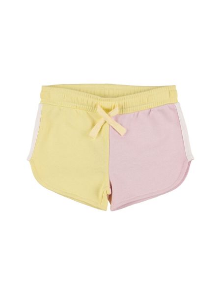 Bomull shorts for jenter Stella Mccartney Kids gul