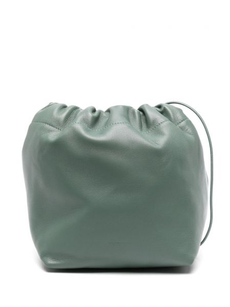 Δερμάτινη τσάντα Jil Sander πράσινο