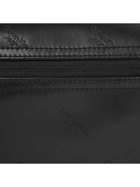 Чанта с принт с джобове Calvin Klein Jeans черно