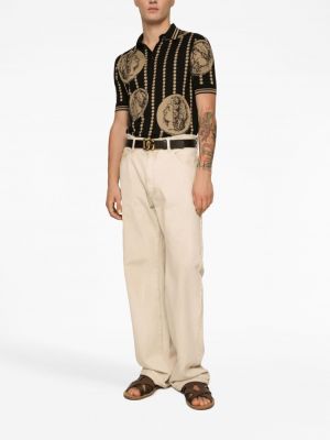 Šilkinis polo marškinėliai Dolce & Gabbana