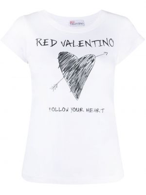 Camiseta con corazón Red Valentino
