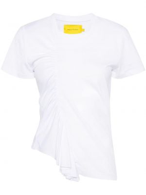 Bavlněné tričko Marques'almeida bílé