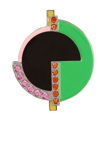 Broche Balmain vert