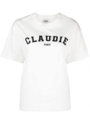 Bombažna majica s potiskom Claudie Pierlot