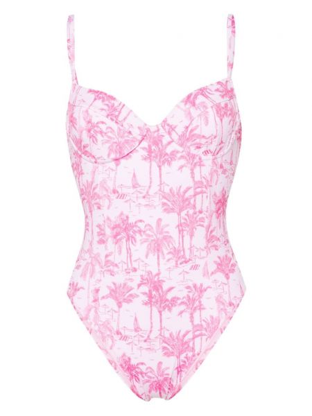 Strand badeanzug mit print Mc2 Saint Barth pink