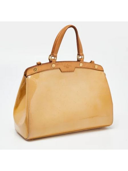 Bolsa de cuero retro Louis Vuitton Vintage beige