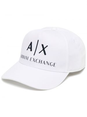 Trykt cap Armani Exchange hvit