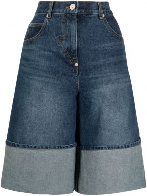 Shorts en jean Pushbutton bleu