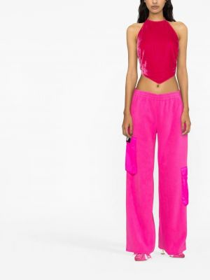 Pantalon cargo avec poches Rotate rose
