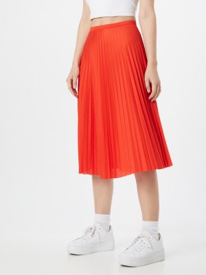 Midi sukňa Lacoste červená