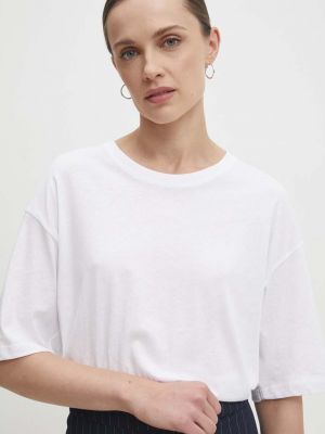 Bavlněné tričko Answear Lab bílé