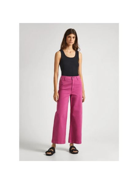 Pantalones culotte Pepe Jeans rosa