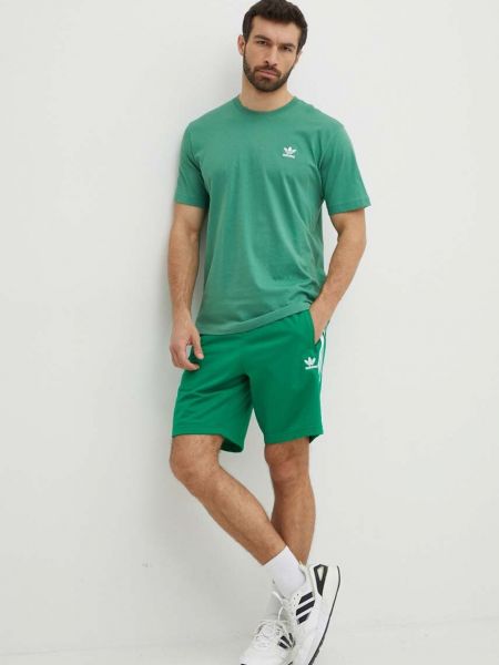 Tricou din bumbac Adidas Originals verde