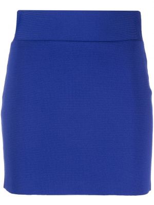 Πλεκτή φούστα mini P.a.r.o.s.h. μπλε