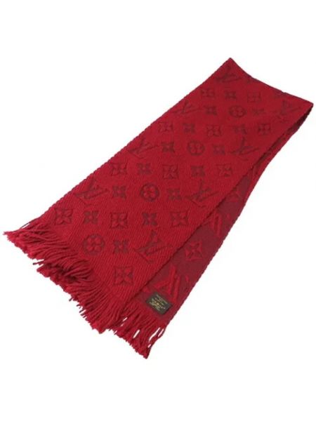 Bufanda de lana retro Louis Vuitton Vintage rojo