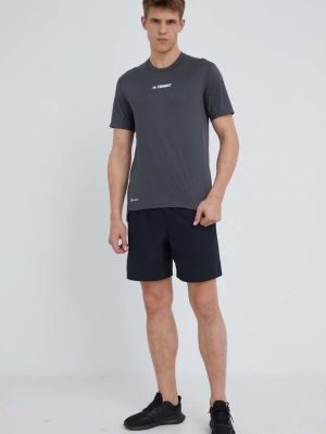 Sportska majica kratki rukavi Adidas Terrex siva