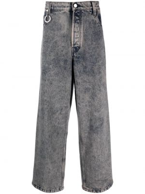 Voľné bavlnené džínsy Etudes sivá