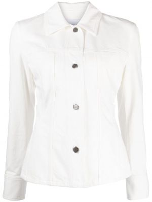 Priliehavá džínsová bunda Ferragamo biela