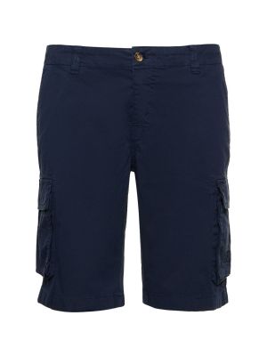 Pantalones cortos cargo de algodón Mc2 Saint Barth azul