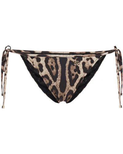 Jersey bikini s potiskom z leopardjim vzorcem Dolce & Gabbana