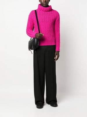 Dzianinowy sweter Valentino różowy