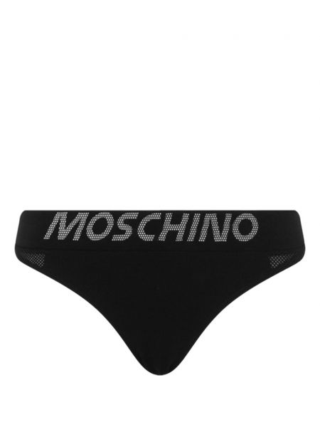 Örgü baskılı külot Moschino siyah