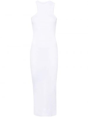 Асиметрична миди рокля Axel Arigato бяло
