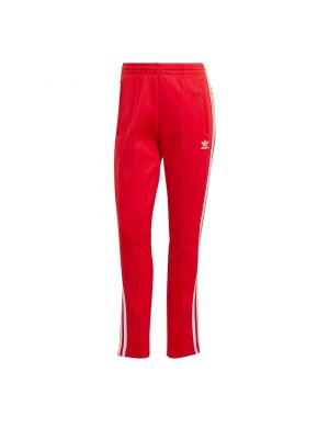 Στενό παντελόνι Adidas Originals κόκκινο