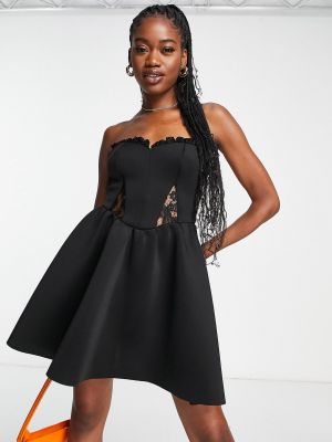 Черное кружевное платье мини Miss Selfridge
