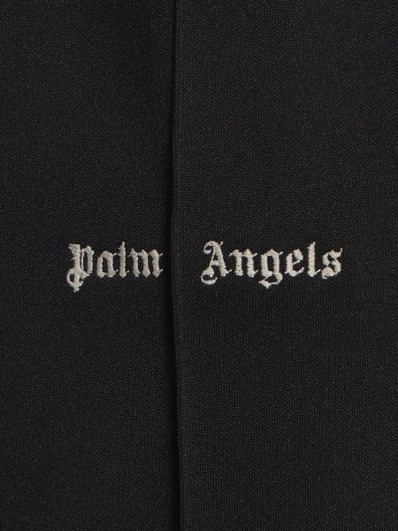 Relaxed fit nailoninės klasikinės kelnės Palm Angels juoda