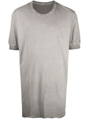 T-shirt con scollo tondo Boris Bidjan Saberi grigio