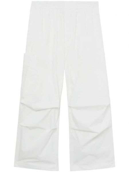 Памучни карго панталони Sunnei бяло
