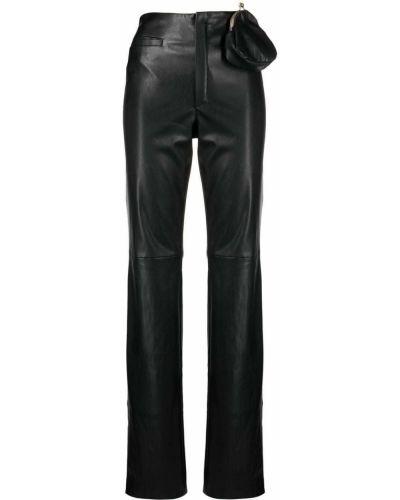 Pantalones rectos de cintura alta Seen Users negro