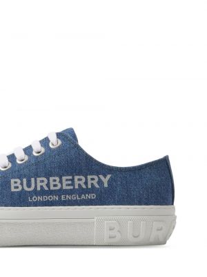 Sneaker mit print Burberry blau