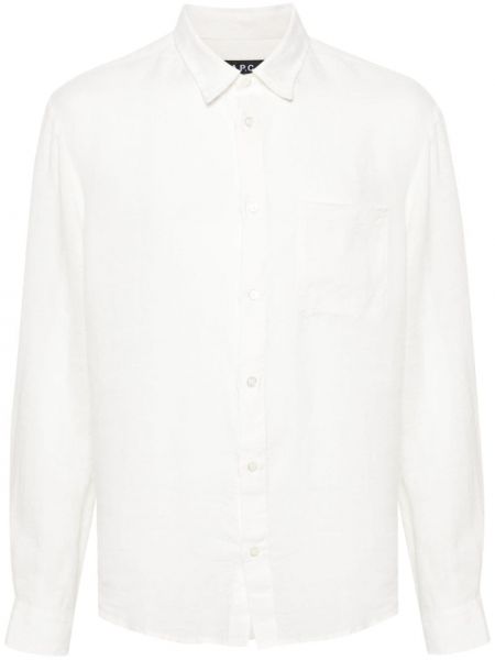 Košeľa s výšivkou A.p.c. biela