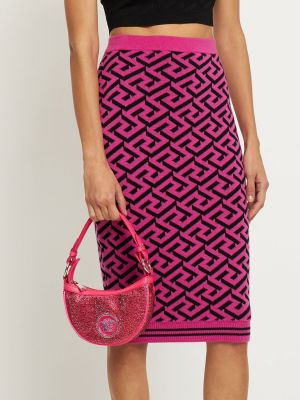 Чанта за ръка Versace розово