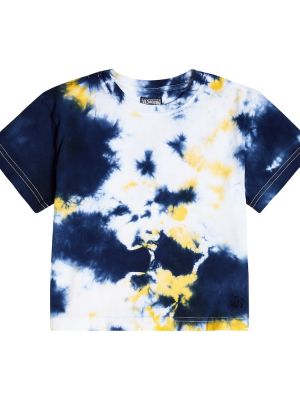 Tie dye t-shirt i bomull för pojkar Vilebrequin Kids blå