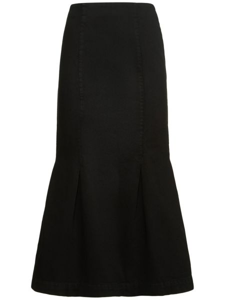 Džínsová sukňa Khaite čierna