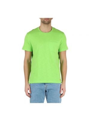 Koszulka bawełniana Peuterey zielona