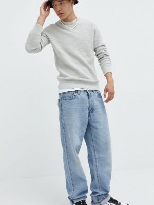 Серый хлопковый свитер Superdry